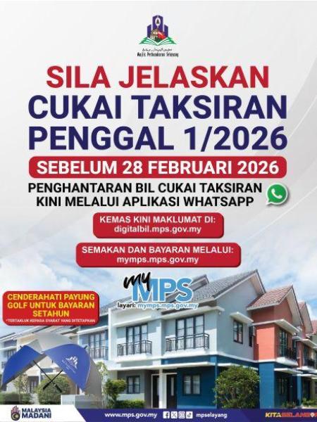 Poster Penghantaran Bil Cukai Taksiran 1-2026