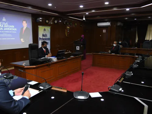 Majlis Lafaz Akuan Terima Jawatan Ybrs. Tn Ir Hj Cheremi Bin Hj Tarman Atas Pelantikan Sebagai Pemangku Yang DiPertua MPS