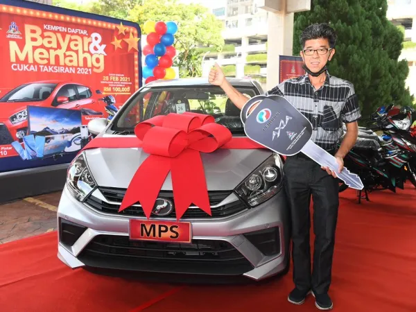 Majlis Penyampaian Hadiah Program Cabutan Bertuah Perdana Kempen Daftar Bayar Dan Menang Cukai Taksiran MPS 2021