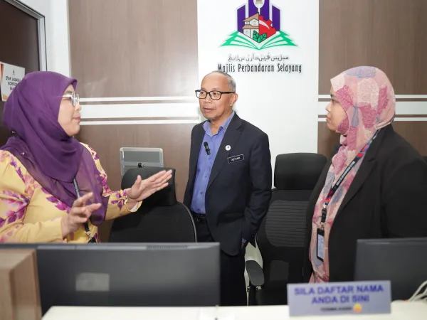 LAWATAN MENGEJUT DARI UNIT INTEGRITI DAN TIMBALAN YANG DI PERTUA KE JABATAN