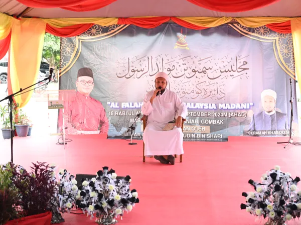 SAMBUTAN MAULIDUR RASUL PERINGKAT DAERAH GOMBAK 2024