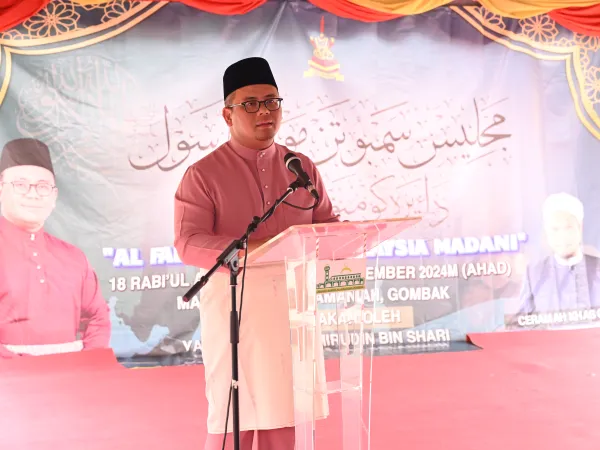 SAMBUTAN MAULIDUR RASUL PERINGKAT DAERAH GOMBAK 2024